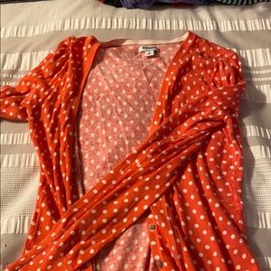 Medium peach polka dot cardigan